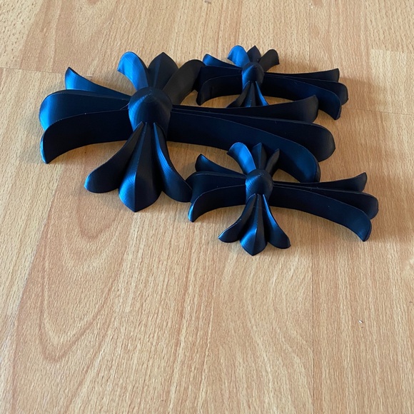 RARE X-Large 11” CH Black Triple Cross Decor - Picture 6 of 8